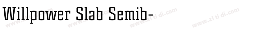 Willpower Slab Semib字体转换